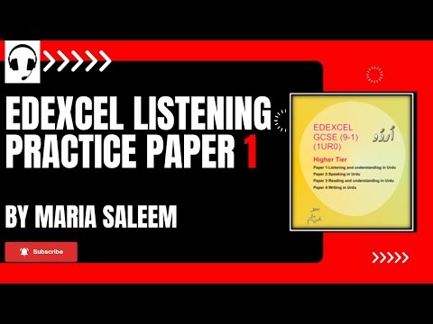 Edexcel Higher Tier Listening Practice Paper 1 by Maria Saleem