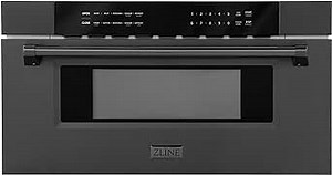 ZLINE 30" 1.2 cu. ft. Built-in Microwave Drawer in Black Stainless Steel