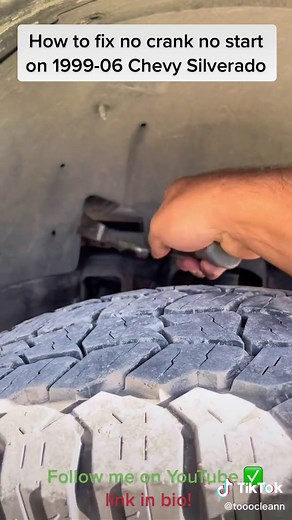 How to fix no crank no start on Chevy Silverado 1999-2006 (bad starter) Follow my yt link in bio! ✅ #howto #fix #chevy #trucks #bad #starter #cateyechevy