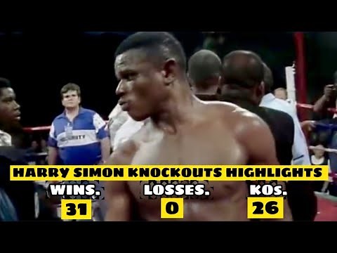 Undefeated Boxer Harry Simon knockouts fight highlights