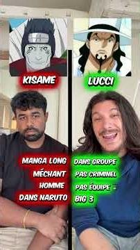 Guess the other special anime manga character Kisame from Naruto and Lucci from One Piece #manga ...