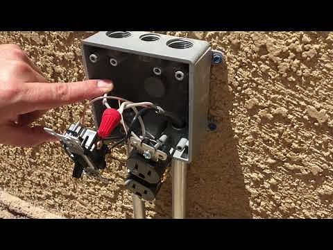 Installing an outdoor non metallic 2 gang box and cover
