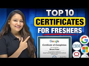 Top 10 Certifications in 2026 🔥 | For Freshers & Students | Get Certificate 😱