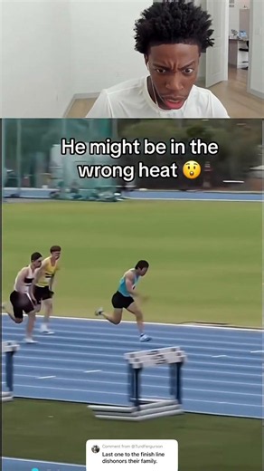 Bro is way too fast for that heat