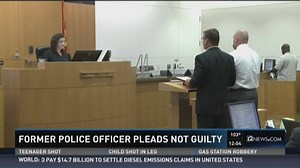 Police officer accused of hindering prosecution enters not guilty plea