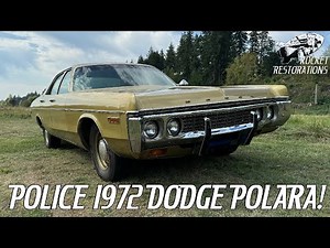 My First Restoration! 1972 Dodge Polara Ex-Washington State Patrol Police Car!
