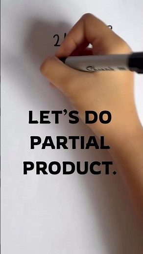 Partial product | tips and tricks| math #quiz #reels #maths