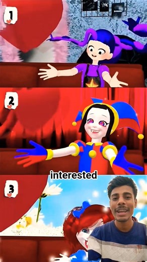 Lily Lovebrais vs Pomni vs Poppy👆🏻 #roblox #poppyplaytime #tadc #shorts