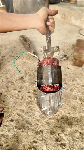 Fast Motor Stator Removal Trick #motorwinding #motorrepair