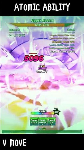 Level 100 Mastery V Move FULL Atomic Showcase | Anime Apocalypse