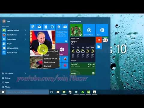 Windows 10 : How to Turn off or turn on live tiles
