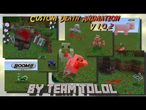 Custom Death Entities Minecraft PE Addon Test Part #1