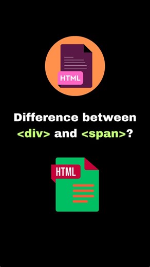 EduAshthal | Difference between & tag in HTML 🎯 . . 🗣️ Share with job seekers ✅ . . 👉 Follow us for daily learning ✅ @eduashthal Tags:... | Instagram