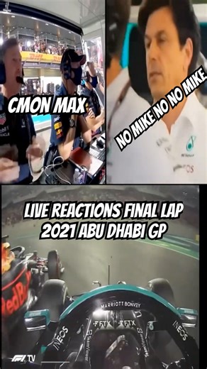 ABU DHABI 2021 - REAÇÕES EM TEMPO REAL da garagem da Mercedes e Red Bull