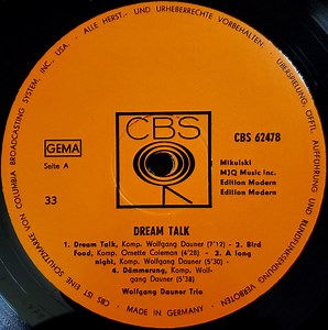 Wolfgang Dauner Trio - Dream Talk