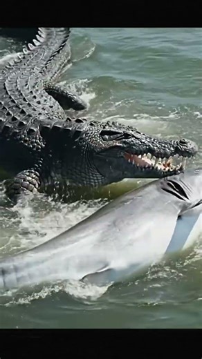 Saltwater crocodile versus Great White shark who wins