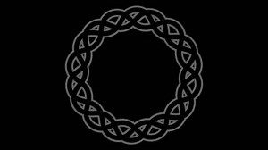 Graphic Drawing Black White Stroboscopic Hypnotic Effect While Rotates Clockwise