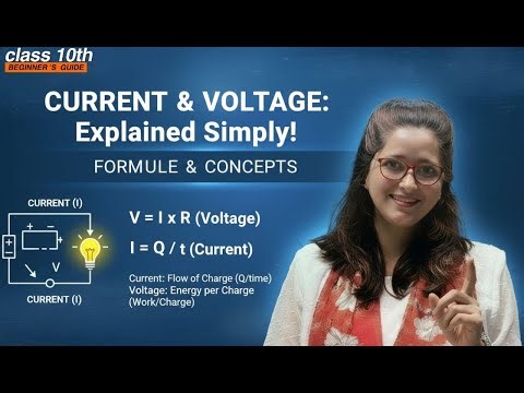 Electric Current & Voltage Made Simple | Learn Concepts + Numericals