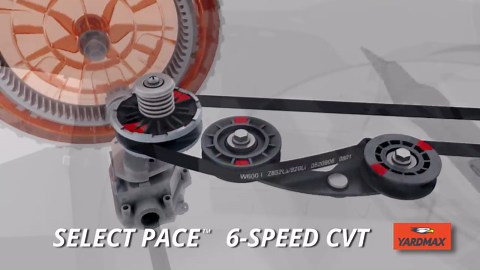 YARDMAX 22 in. 201 cc SELECT PACE 6 Speed CVT High Wheel RWD 3-in-1 Gas Walk Behind Self Propelled Lawn Mower YG2760