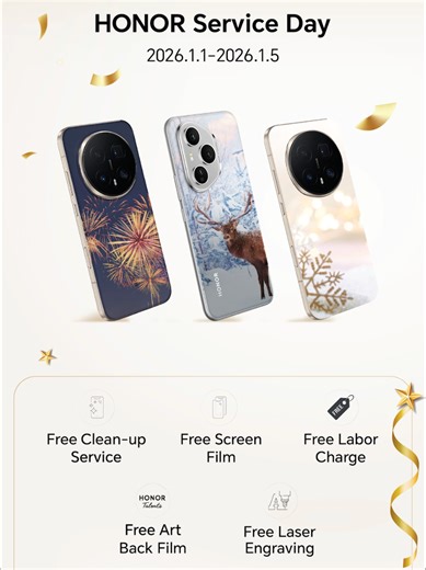 HONOR Service Day is here ✨ Visit our HONOR Customer Service Center and enjoy free services on us. We’re waiting for you. ❤️ يوم خدمة العملاء من HONOR وصل ✨ زوروا مركز خدمة عملاء HONOR واستمتعوا بخدمات مجانية مقدمة منّا. ننتظركم. ❤️