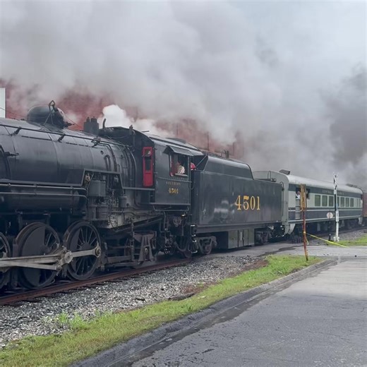 578K views · 21K reactions | Steam Engine 4501 is stretching her legs...