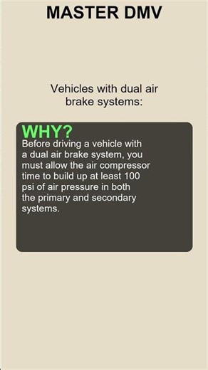 Vehicles with dual air brake systems