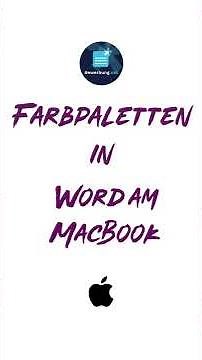 Word am Mac: Farbpalette anlegen ist hier anders als in Microsoft! #shorts