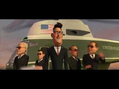 Monsters vS Aliens President of the United States Scene
