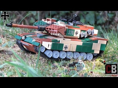 OutDoor Bundeswehr MBT Panzer Tank Leopard 2A6 aus LEGO ® Steinen