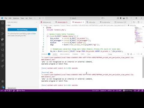 database sql Visual Studio CodeNaufal Rahmadi Atha