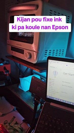 How to fixed your Epson ink 🤔 #ideas #fypシ #printing #craft #foryourpage #haitiantiktok🇭🇹