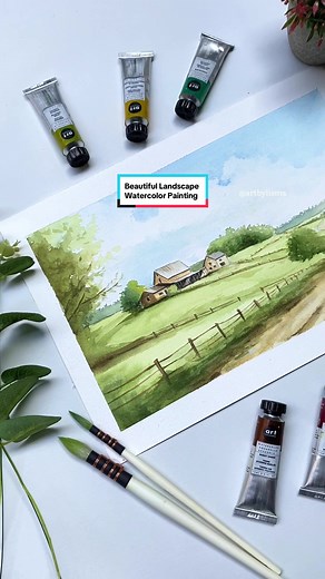 Learn Watercolor Landscape Painting | Step-by-Step Tutorial