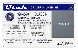 California Drivers License Template Psd