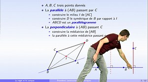 Règle et compas - partie 1 : constructions