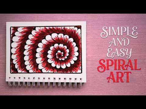 Simple & Easy Spiral Art ANYONE Can Draw!