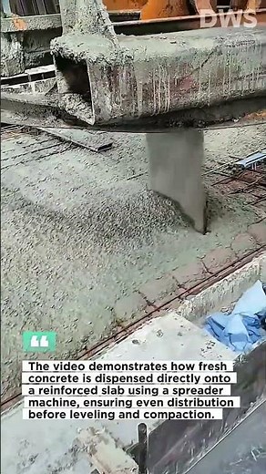 High-Efficiency Concrete Pouring Using Automatic Concrete Spreader Machine