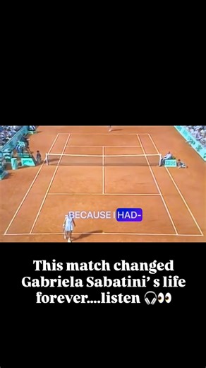 Daniel Spatz on Instagram: "🎾🧠A MATCH CHANGER….. #gabrielasabatini #tennis #tennislife☝️😎🎾🔥 #tennislovers"