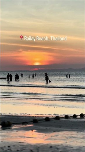 Magical sunsets? Yeah, find them at Railay Beach in Thailand. One of our favorite spots in the world