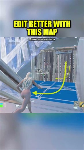 I found the BEST MAP to EDIT FASTER 😈 #fortnite #shorts