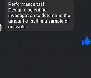 Performance task Design a scientific investigation to determine... | Filo