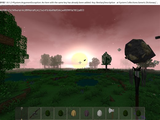 2.4Ghoul尸鬼模组，最新版本战斗画面实录，现版本尸鬼的伤害会绕过原版免伤，新增饱食度回血和长按食用食品机制，体验血条蹦迪的快乐