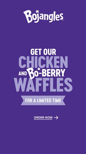All in one order. Get our Chicken & Bo-Berry Waffles for a limited time! | Bojangles