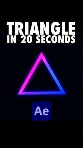 Create a Triangle in After Effects 🚀💫 #aftereffectstutorial #aftereffects #motiongraphics