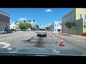 Driving Through Historic Camden SC, (USA)