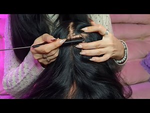 Tingly Scalp Check & Scratching with Rattail Comb (Deep Relaxation ASMR) No Talking