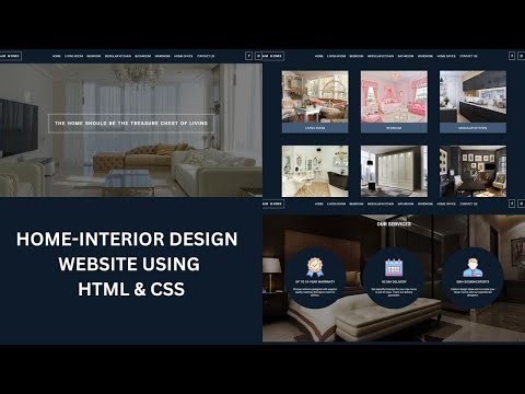 Home-interior website design using HTML & CSS Part-1.Build home-interior website in HTML & CSS.