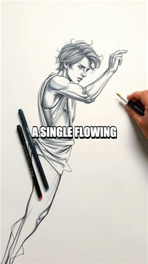 Luminescent Gradient: A Markers Gesture Sketch