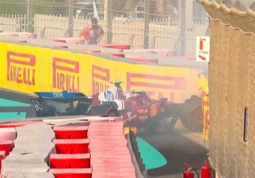 Hamilton causes red flag after FP3 crash at the Abu Dhabi Grand Prix
