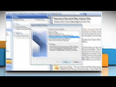 How to import PST file on outlook