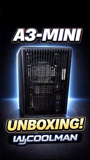 WJCOOLMAN A3-Mini PC Case Unboxing | Compact Airflow Mini PC Case
